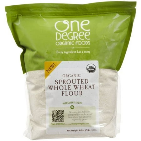 One Degree Organic Sprouted Whole Wheat Flour, 80 Oz