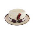 thumbnail image 2 of Richman Brothers  Polybraid Fedora Hat with Grossgrain Ribbon and Feather (Men), 2 of 5