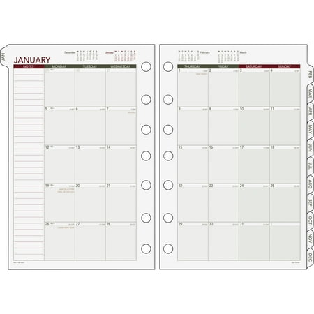 Day Runner Loose-leaf Monthly Planner Refills - Walmart.com