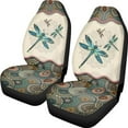 thumbnail image 1 of Suhoaziia Boho Dragonfly Car Seat Covers 2 Pack Set for Women,Portable Front Seats Only Automobile Interior Accessiores,Anti-Slip Saddle Blanket Seat Covers Universal Fit Van Truck Vehicle, 1 of 6