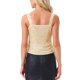 thumbnail image 3 of INSPIRAR CHIC Top sin mangas para mujer con lentejuelas brillantes y corsé XS Dorado, 3 of 5