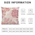 thumbnail image 5 of SHANXI Pink and Flower Pillowcases for Couch Bed Sofa Chair Home Decor 22x22in, 5 of 5