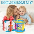 thumbnail image 4 of LieGorJi Babies Ocean Rotating Musical Toys, Infant Crawling Tummy Time Toys, Learning Musical Toy, Birthday Gifts for 1-3 3-5 5-8 Year Old (Blue), 4 of 7