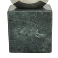 thumbnail image 5 of CosmoLiving by Cosmopolitan 4" Geometric 7 lbs Green Marble Bookends with Silver Aluminum Orb (Set of 2), 5 of 8