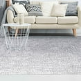 thumbnail image 7 of Superior Two-Toned Braided Indoor/ Outdoor Area Rug, Slate/ White, 4' x 6', 7 of 7