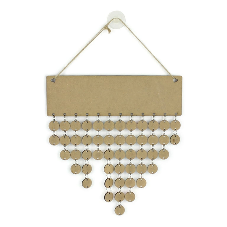 GENEMA DIY Wooden Family Friends Date Mark Sign Sublimation Blanks Calendar  Board Decor DIY Hanging Calendar - Walmart.com