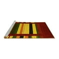 thumbnail image 2 of Ahgly Company Machine Washable Indoor Rectangle Abstract Yellow Contemporary Area Rugs, 8' x 10', 2 of 4