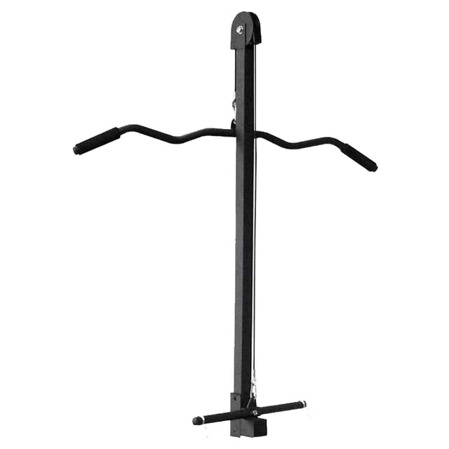 Polea Alta Para Banco Ejercicio Multiposiciones Con Barra Fitness Gimnasio Xtreme Life negro