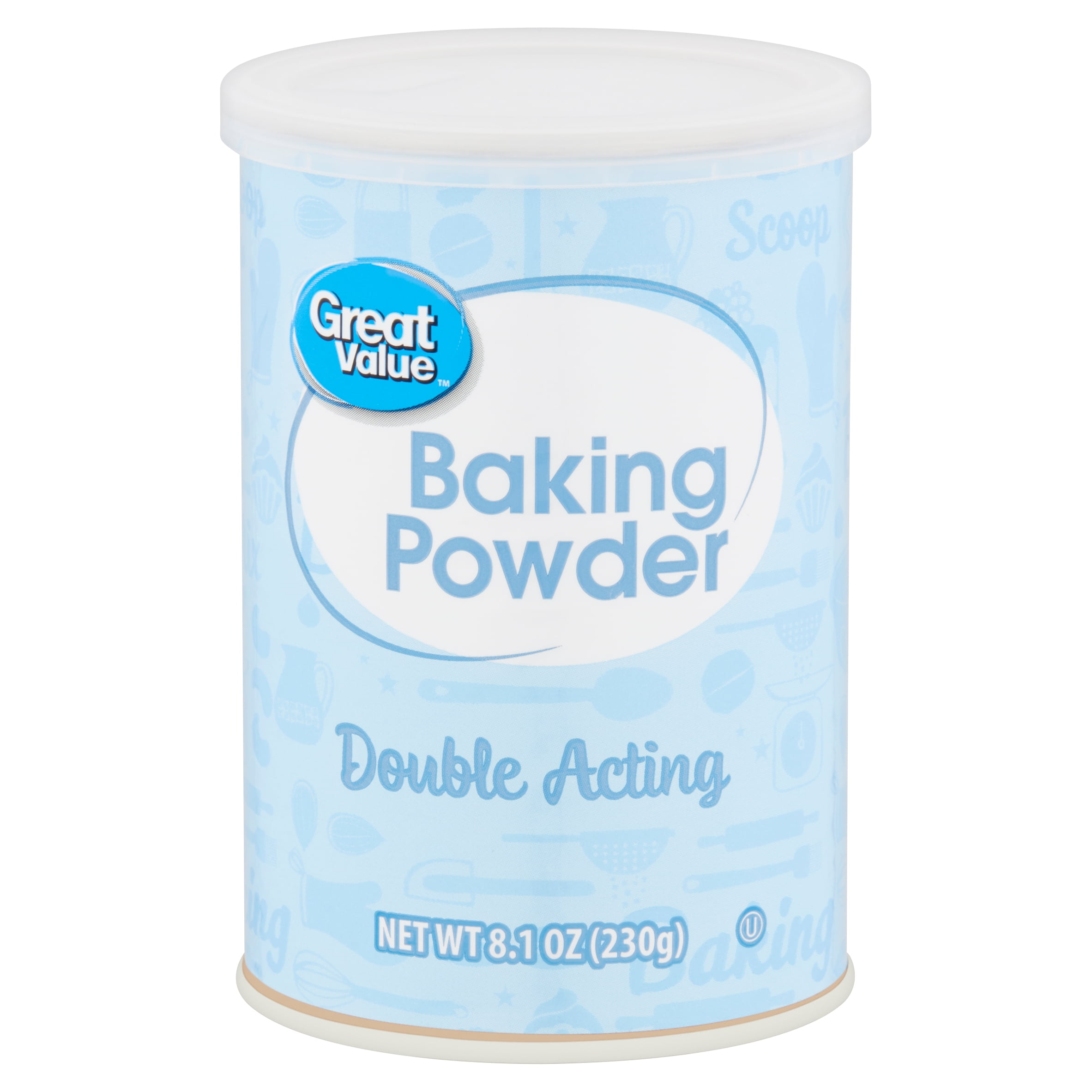 Great Value Double Acting Baking Powder, 8.1 oz