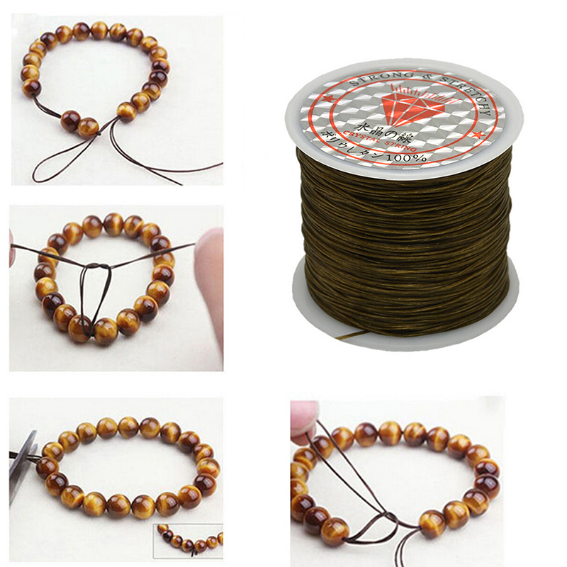 50M Strong Stretch Elastic Cord Wire rope Bracelet Necklace String Bead