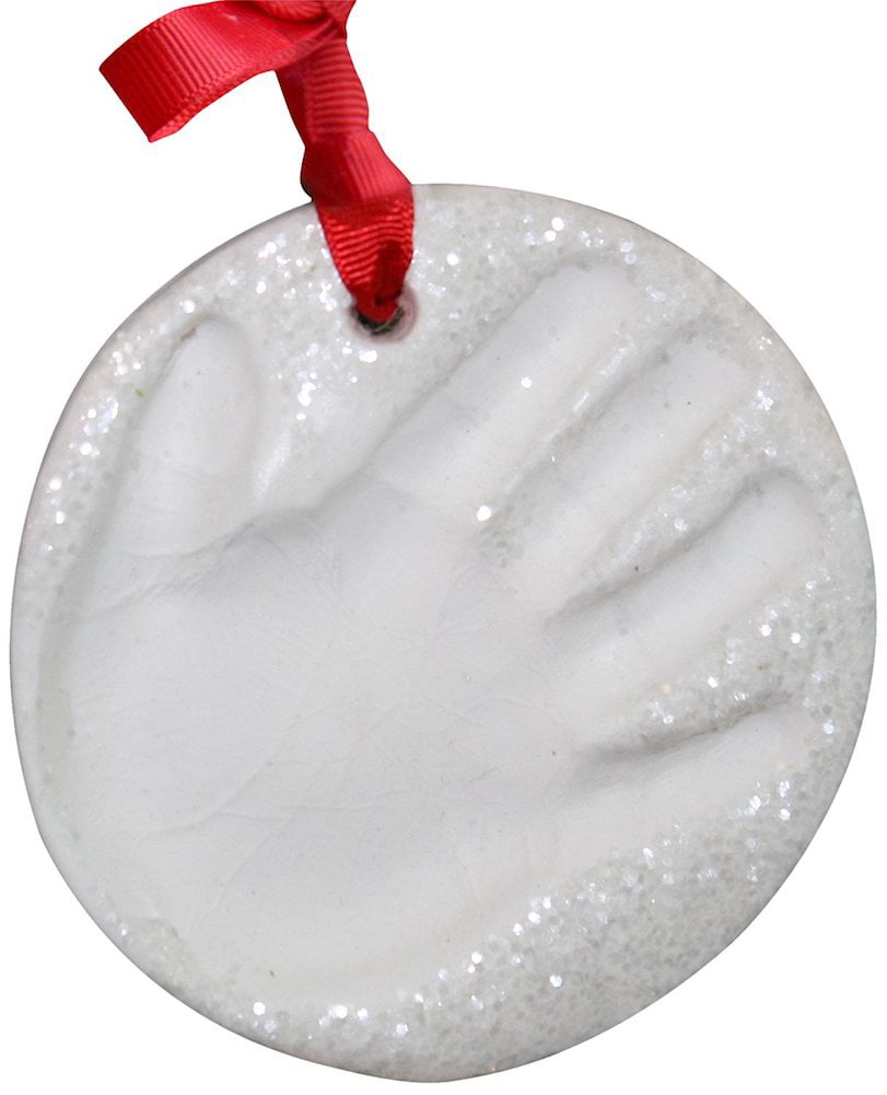 Child To Cherish Snowprints Handprint Glitter Ornament Kit 