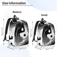 thumbnail image 3 of Naloa Yin And Yang Canvas Backpack for Men Women Rucksack Casual Travel Daypack College Tote Satchel Bookbag for Teens-Medium, 3 of 7