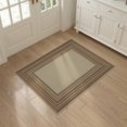 thumbnail image 3 of ODIKA Field Inspired Tonal Banded Border Subtle Stripe Sisal Solid Refined Structured Stain Resistant Flatwoven for Entryway, Kitchen, Mudroom, 3 of 7