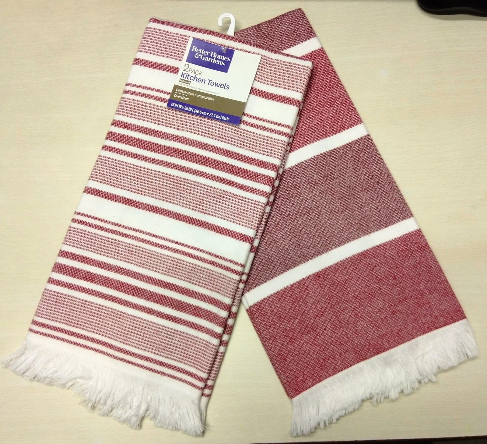 Better Homes & Gardens Fringe Kitchen Towel, 2 Count