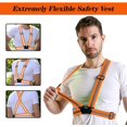 thumbnail image 4 of Gilet Réfléchissant 5 Pack Marter, Gilet de Sécurité Léger pour Femmes, Hommes et Enfants, Gilet de Course Réfléchissant Réglable avec une Visibilité Élevée à 360° pour la Course, le Cyclisme, la Moto, l'Orange, 4 of 5