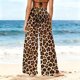 thumbnail image 4 of Pantalones de playa de gasa ligeros para mujer con protección solar, pantalones anchos de estilo bohemio estampados, blusa para mujer, 4 of 7