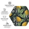 thumbnail image 3 of Naloa Citrus Fruits Elegant Lemons Leather Coasters for Drinks, Durable Drink Coasters 4 Set for Tabletop Protection, Luxurious Home Décor and Housewarming Gift ( {designName})Hexagon, 3 of 6