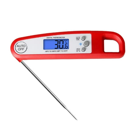 

Instant Read Meat for BBQ Outside Grill Oven red and white