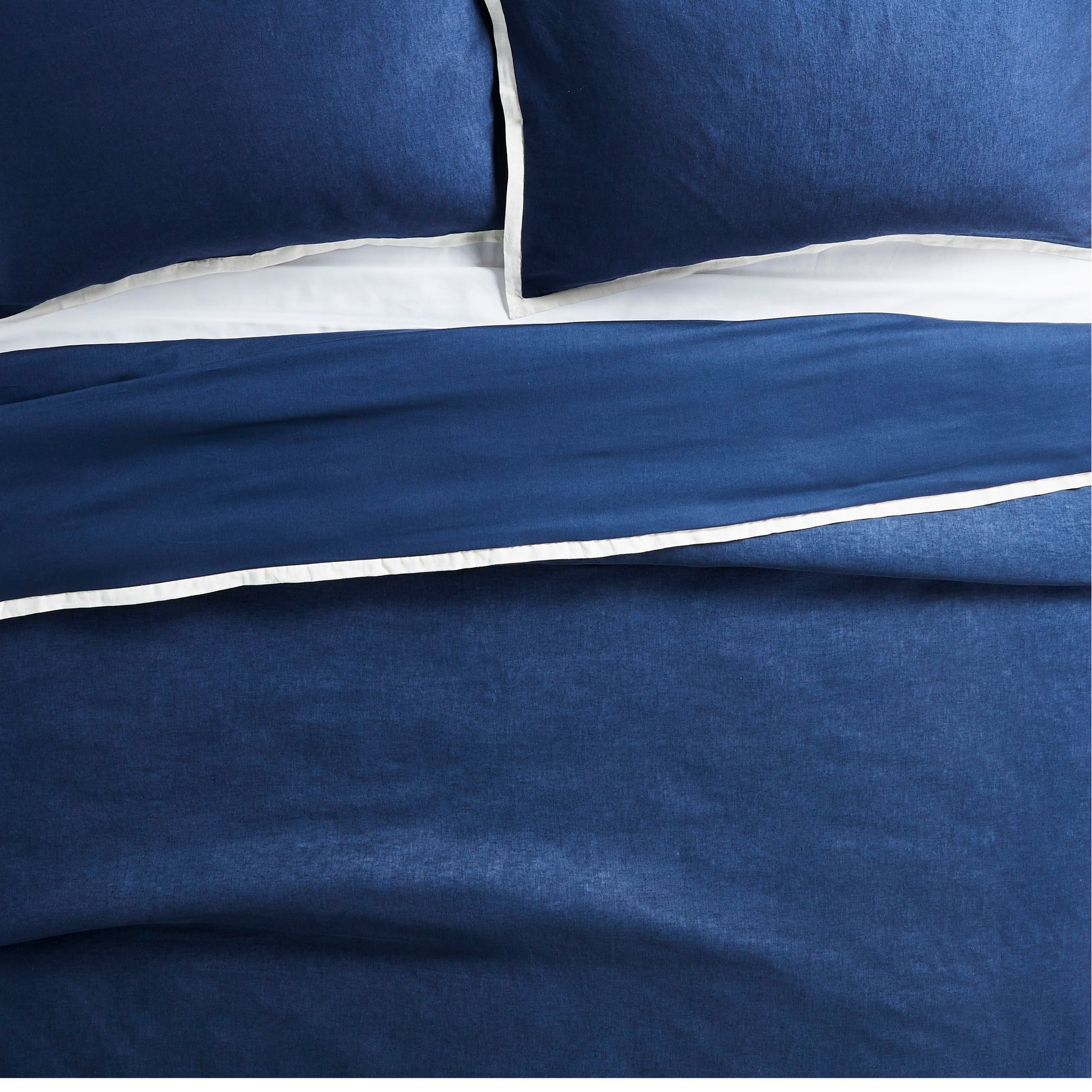 Better Homes & Gardens 3-Piece Navy Linen Duvet Cover Set, Full/Queen