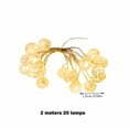 thumbnail image 3 of Guirnalda de luces LED blancas de 3 m con perlas,8 modos de iluminación,alimentación USB/a pilas,resistente al agua IP44,ideal para decoración navideña en interiores y exteriores (1 unidad). Rkxzt, 3 of 7