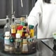 thumbnail image 3 of Bandeja de almacenamiento de despensa con rotación de 360 ​​grados, organizador de maquillaje multiusos para encimera. gris, 3 of 8