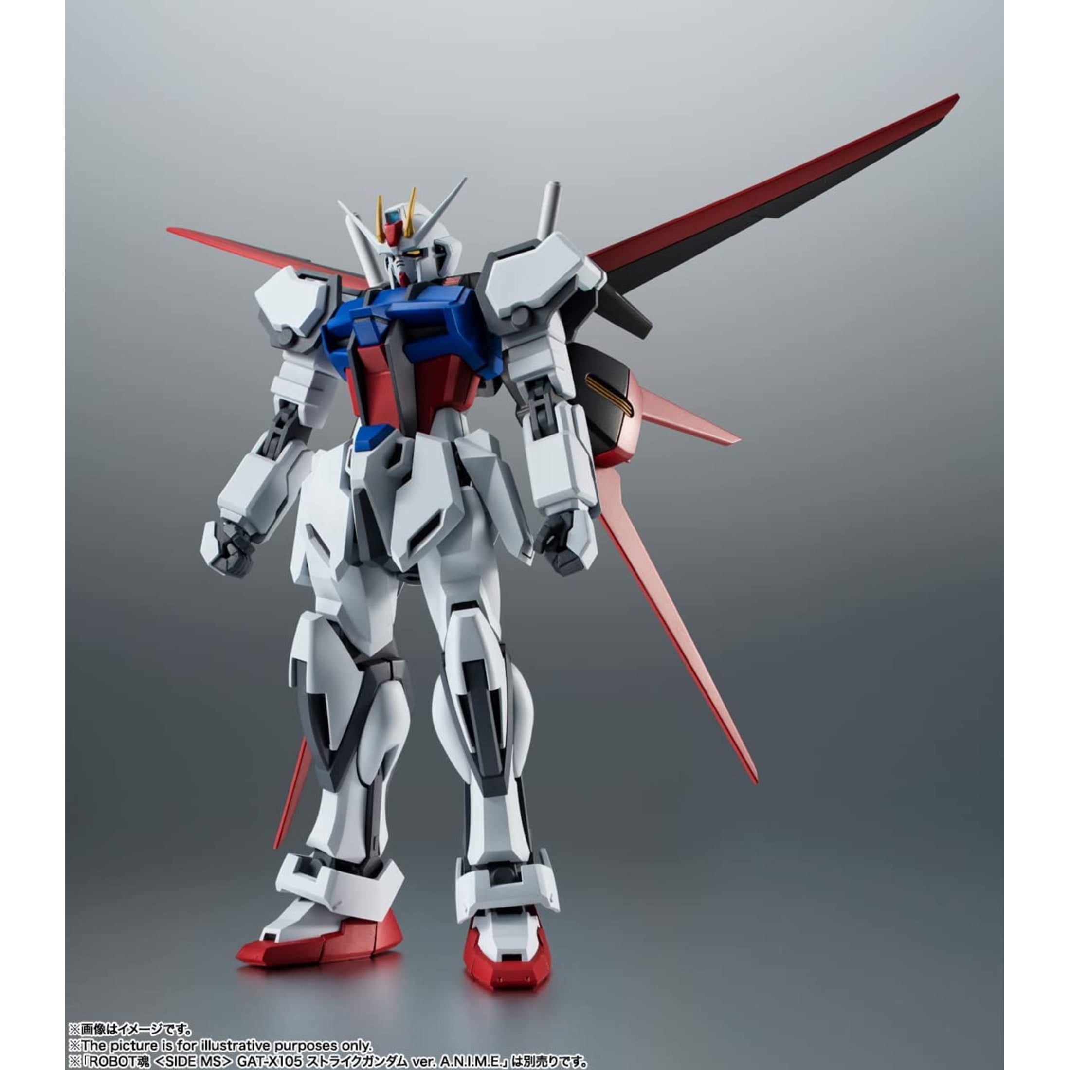 Super Anime Store Tamashi Nations - Mobile Suit Gundam Seed - Aqm/e-x01 Aile Striker & Option Parts Set, Bandai Spirits the Robot Spirits