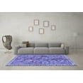 thumbnail image 3 of Ahgly Company Machine Washable Indoor Rectangle Persian Blue Traditional Area Rugs, 8' x 10', 3 of 4