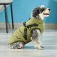 thumbnail image 3 of Dog Coat with Harness Pet Warm Fleece Jacket Small Large Dog Vest Harness Puppy Winter 2 in 1 Outfit Cold Weather Coat for Smal Medium Large Dog, 3 of 5