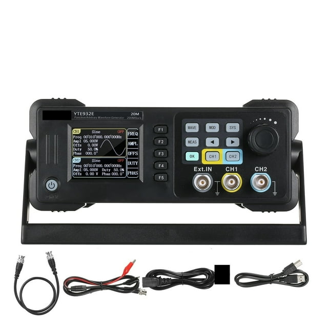2.4 Inch TFT LED 20M / 40M / 60M (Optional) Module Digital DDS Signal Generator Waveform Generator Pulse Signal Source 300MSa/s Frequency Meter ,Easy to Use