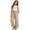 Khaki, variant on Classic Solid Color Casual Pants Girls Boys Kids Trousers with Elastic Waist Play Clothes