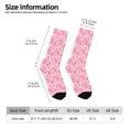 thumbnail image 2 of Honeii pink heart Print Adult Socks,Crew Socks,Casual Calf Socks,Daily Wear Socks for Men & Women, Perfect for Sports, Casual and Everyday Use, 2 of 6