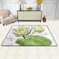 thumbnail image 3 of SKYSONIC Lightweight Carpet Mats Area Soft Rugs Floor Mat Rug Decoration for Kids Room Living Room Bedroom 72 x 48 inches Water Lily Painting, 3 of 6