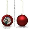 thumbnail image 2 of Anime Mha My Hero Academia Christmas Balls Sparkling Christmas Tree Hanging Ornaments Party Home Decor Xmas Christmas Gifts, 2 of 8