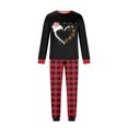 thumbnail image 6 of Matching Family Christmas Pajamas Holiday Christmas Print Tops and Plaid Pants Pjs Soft Sleepwear Loungewear, 6 of 6
