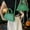 LLNew--Green, variant on 100Fens Halloween Funny Bats Bag Leather Commuting Casual Crossbody Shoulder Bag Chain Bag Halloween Ambience Decoration