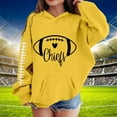 thumbnail image 2 of Byoo Toddler Girls Football Hoodie Sports Long Sleeve Pullover Hooded Sweatshirt for Kids, 2 of 4