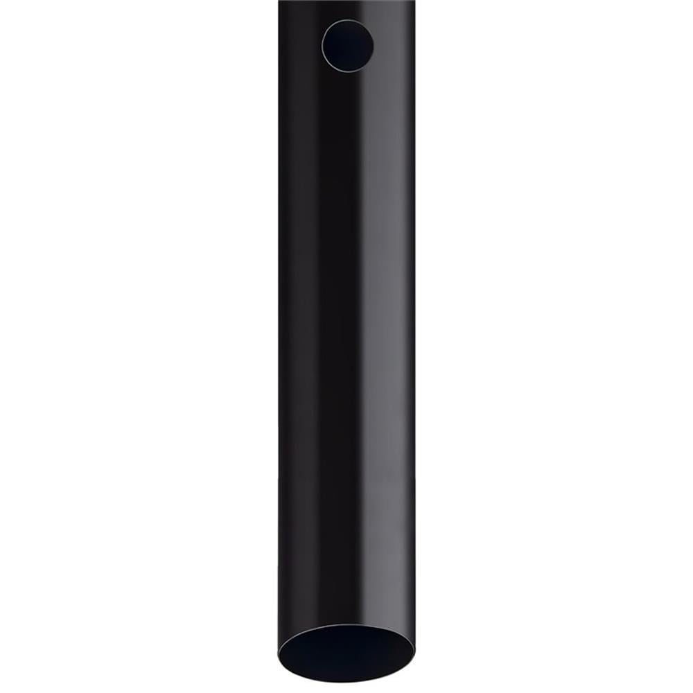Pemberly Row Oak Creek Outdoor Aluminum Light and Lamp Post in Black