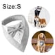 thumbnail image 2 of Bandana de boda para perro, collar para perro con pajarita, disfraz de cumpleaños, esmoquin ajustable para fiesta de mascotas, rayas grises, 2 of 5