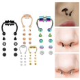 thumbnail image 3 of Guardoinrt Xiangbala Magnetic Fake Septum Nose Rings Hoop for Women Chic and Sophisticated 5 Colors 1Set, 3 of 6