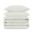 thumbnail image 1 of Purity Home 100% Cotton 400TC Ultra-Soft & Silky Duvet Set Full/Queen Ivory, 1 of 6