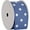 Country Blue, variant on Grosgrain Dots Ribbon by Threadart 3/8" (0.38") - 10 Yards - Black - Printed White Dot Pattern - For Bows, Decorations, Hair Clips, and More - 3/8" Black 030