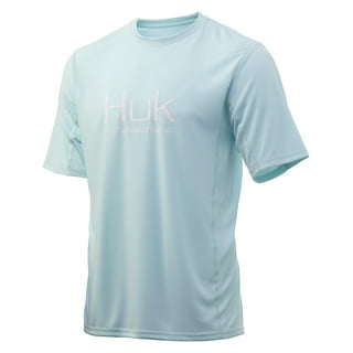 Huk Men's Icon X French Vanilla Small Short Sleeve Performance Fishing Shirt  