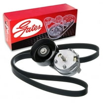 Gates AC Complete Serpentine Belt Drive Component Kit compatible with Ford F-250 Super Duty 6.4L V8 2008-2010
