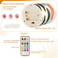 thumbnail image 5 of Yayeee Flameless Candles with Remote Flickering Battery Operated Multi Color Changing, Simple Clouds, 5 of 7