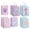 Pink+blue, variant on 12 Pcs Ocean Theme Party Favor Bags, Underwater World Creatures Print Goodie Bags, Party Candy Bags with Handle