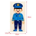 thumbnail image 5 of Montessori Ensamblar Rompecabezas de dibujos animados Tablero de construcción de aprendizaje Juguete educativo Bloques preescolares para Policías Hugo Rompecabezas, 5 of 5