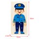 thumbnail image 5 of Montessori Ensamblar Rompecabezas de dibujos animados Tablero de construcción de aprendizaje Juguete educativo Bloques preescolares para Policías Hugo Rompecabezas, 5 of 5