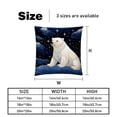 thumbnail image 5 of Polar Bear Velvet Throw Pillow Covers Set of 2 - 16x16, 18x18, 20x20 Inches - Unique Patterns for Bed, Chair for Various Occasions, 5 of 6