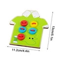 thumbnail image 2 of Green Wooden Lacing Toy For Kids Threading Activity Fine Motor Skills Development Early Learning Educational Toy Hand-Eye Coordination Training Toy, 2 of 3