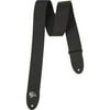 Rock Steady RSP02 Poly With Nylon Ends Guitar Strap Black